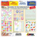 C.KREUL - Napkin Set of 12 - 'Magic Spring' - 6 Motives (2 of Each)