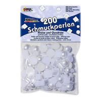 C.KREUL - Lot de 200 Strass - Bijoux Pearly - Blanc Nacré