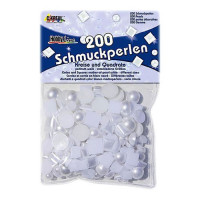 C.KREUL - Lot de 200 Strass - Bijoux Pearly - Blanc Nacré