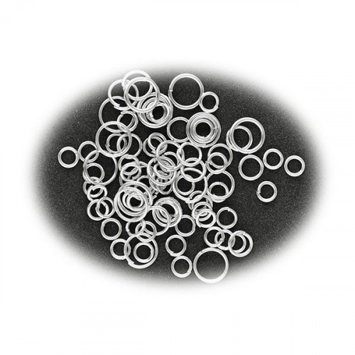 MEYCO - Split Rings - Ø 3.5, 4, 5, 6, 5 & 7.5mm - 200 Pieces - Silver