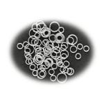 MEYCO - Split Rings - Ø 3.5, 4, 5, 6, 5 & 7.5mm - 200 Pieces - Silver