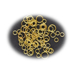MEYCO - Split Rings - Ø 3.5, 4, 5, 6, 5 & 7.5mm - 200 Pieces - Gold