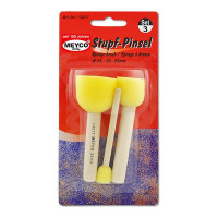 MEYCO - Set of 3 Brush Sponge - Wooden Handle - Ø 15/25/35mm