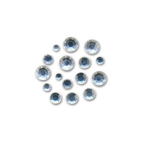 MEYCO - Boîte d'Environ 300 Strass Acrylique - 2 à 4 mm - 'Cristal'