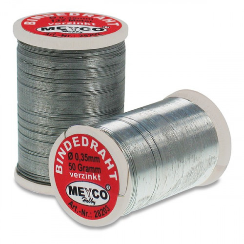MEYCO - Fil Galvanisé - Enduit de Zinc - Bobine de ø0.35mm x 120m