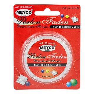 MEYCO - Perlon Thread - Transparent - 0.5mm x 50m