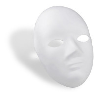 MEYCO - Paper-Maché Mask - Whole Face - 21cm