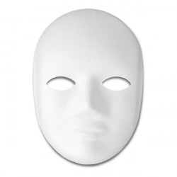 MEYCO - Paper-Maché Mask - Whole Face - 21cm