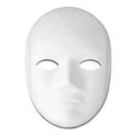 MEYCO - Masque en Papier Mâché - Visage Entier - 21cm