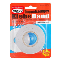 MEYCO - Double Sided Adhesive Tape - Transparent - 18mm x 15m