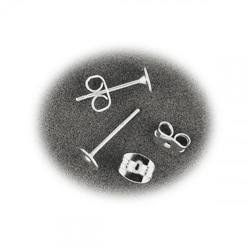 MEYCO - Supports pour Boucles d’Oreilles - 12 Pièces - Ø 4mm & 6mm - Argent