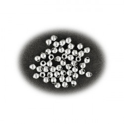 MEYCO - Perles à Écraser - Rondes - Ø 1,5mm - Sachet de 60 - Argent