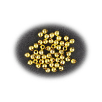 MEYCO - Perles à Écraser - Rondes - Ø 1,5mm - Sachet de 60 - Or