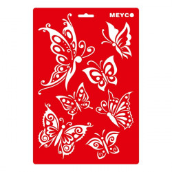 MEYCO - Stencil - 20 x 31 cm - 66015 - Butterflies