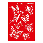 MEYCO - Stencil - 20 x 31 cm - 66015 - Butterflies