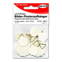 MEYCO - Lot of 10 Hangers for Posters - Self-Adhesive