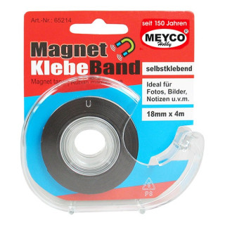 MEYCO - Ruban Magnetique - Auto-Adhésif - 18mm x 4m