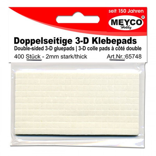 MEYCO - Double-Sided 3-D Gluepads - 2mm