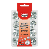 MEYCO - Acrylic Diamonds - Ø 6-18mm - 30g - 'Crystal'