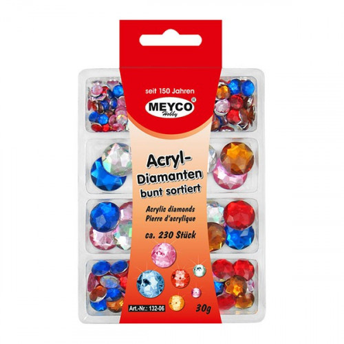 MEYCO - Acrylic Diamonds - Ø 6-18mm - 30g - 'Colors'
