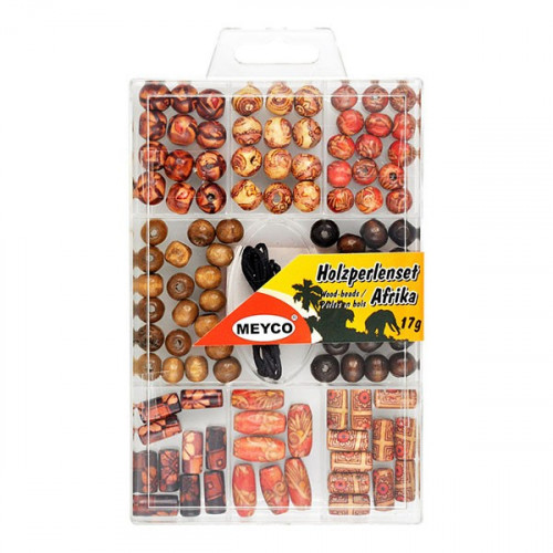 MEYCO - Perles en Bois - 'Afrique' - 17g