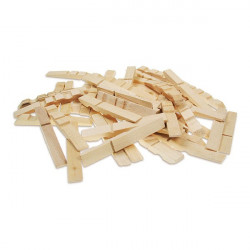 MEYCO - Clothes Pegs of Linden Wood - 72 x 10mm - 100 Pieces