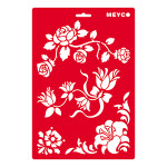 MEYCO - Pochoir - 20 x 31 cm - 66044 - Fleurs