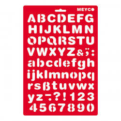MEYCO - Stencil - 20 x 31 cm - 66050 - Writing - 23mm