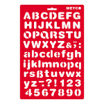 MEYCO - Pochoir - 20 x 31 cm - 66050 - Écriture - 23mm