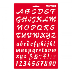 MEYCO - Pochoir - 20 x 31 cm - 66051 - Rédaction - 25mm