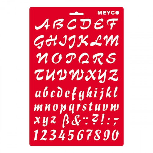 MEYCO - Stencil - 20 x 31 cm - 66051 - Writing - 25mm