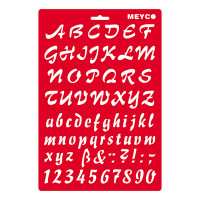 MEYCO - Pochoir - 20 x 31 cm - 66051 - Rédaction - 25mm