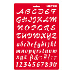 MEYCO - Stencil - 20 x 31 cm - 66051 - Writing - 25mm