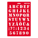 MEYCO - Stencil - 20 x 31 cm - 66053 - Saloon Writing - 27mm