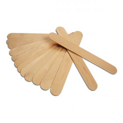 MEYCO - Spatules en Bois - Bois Non Traité - Blister de 24 - 150 x 19 x 2mm