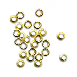 MEYCO - Eyelets - Brass Coated - Ø 5,0mm - 100 Pieces