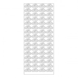 MEYCO - Decorative Stickers - Sheet Size 10 x 23cm - Alliances - Silver