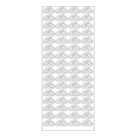 MEYCO - Decorative Stickers - Sheet Size 10 x 23cm - Alliances - Silver
