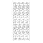 MEYCO - Decorative Stickers - Sheet Size 10 x 23cm - Alliances - Silver