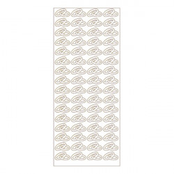MEYCO - Decorative Stickers - Sheet Size 10 x 23cm - Alliances - Gold