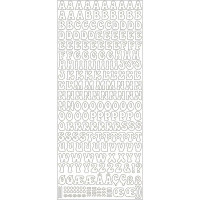 MEYCO - Decorative Stickers - Sheet Size 10 x 23cm - Alphabet - Gold