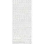 MEYCO - Decorative Stickers - Sheet Size 10 x 23cm - Alphabet - Gold