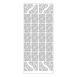 MEYCO - Decorative Stickers - Sheet Size 10 x 23cm - Borders - Silver