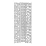 MEYCO - Decorative Stickers - Sheet Size 10 x 23cm - Borders - Silver
