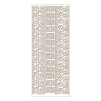 MEYCO - Stickers Décoratifs - Taille de la Feuille 10 x 23cm - Bordures - Or