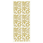 MEYCO - Decorative Stickers - Sheet Size 10 x 23cm - Stars - Gold