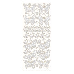 MEYCO - Decorative Stickers - Sheet Size 10 x 23cm - Butterflies - Gold