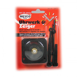 MEYCO - Mécanisme & Aiguilles pour Horloge - 12, 18 ou 22mm