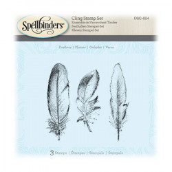Spellbinders - Tampon - 3D / Ombres - Plumes