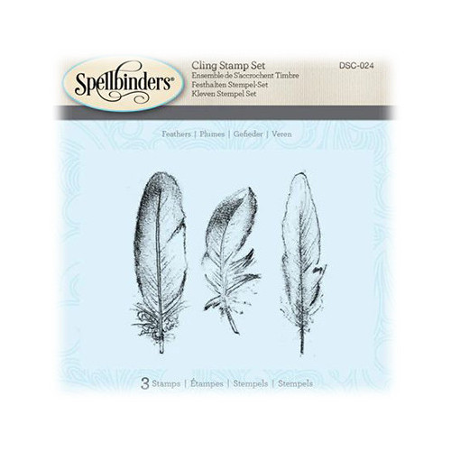 Spellbinders - Stempel - 3D Shading Stamps - Feathers